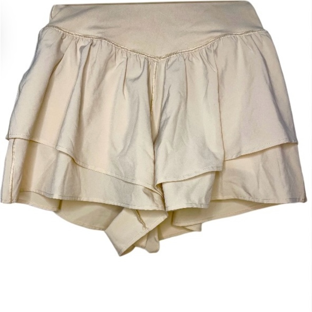Cream Layered Women's Shorts